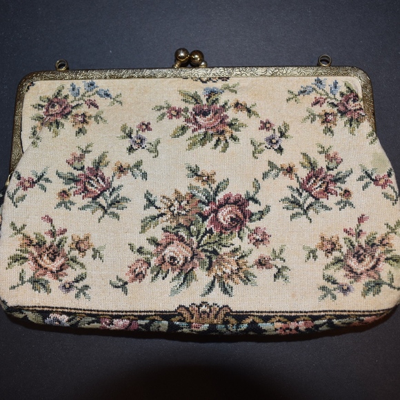 Walborg West German Tapestry Snap Top Clutch - Picture 1 of 4